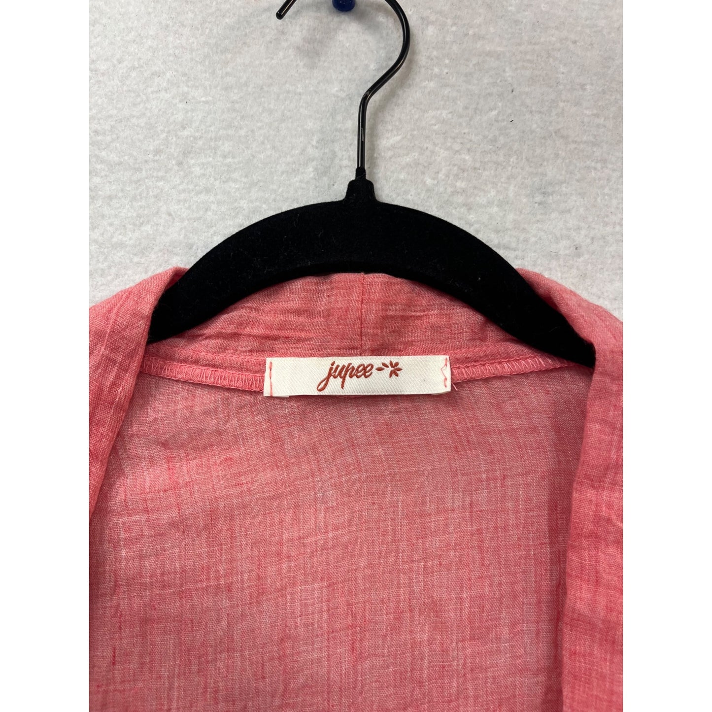 Lightweight Coral Kimono Cardigan Jupee S #158C