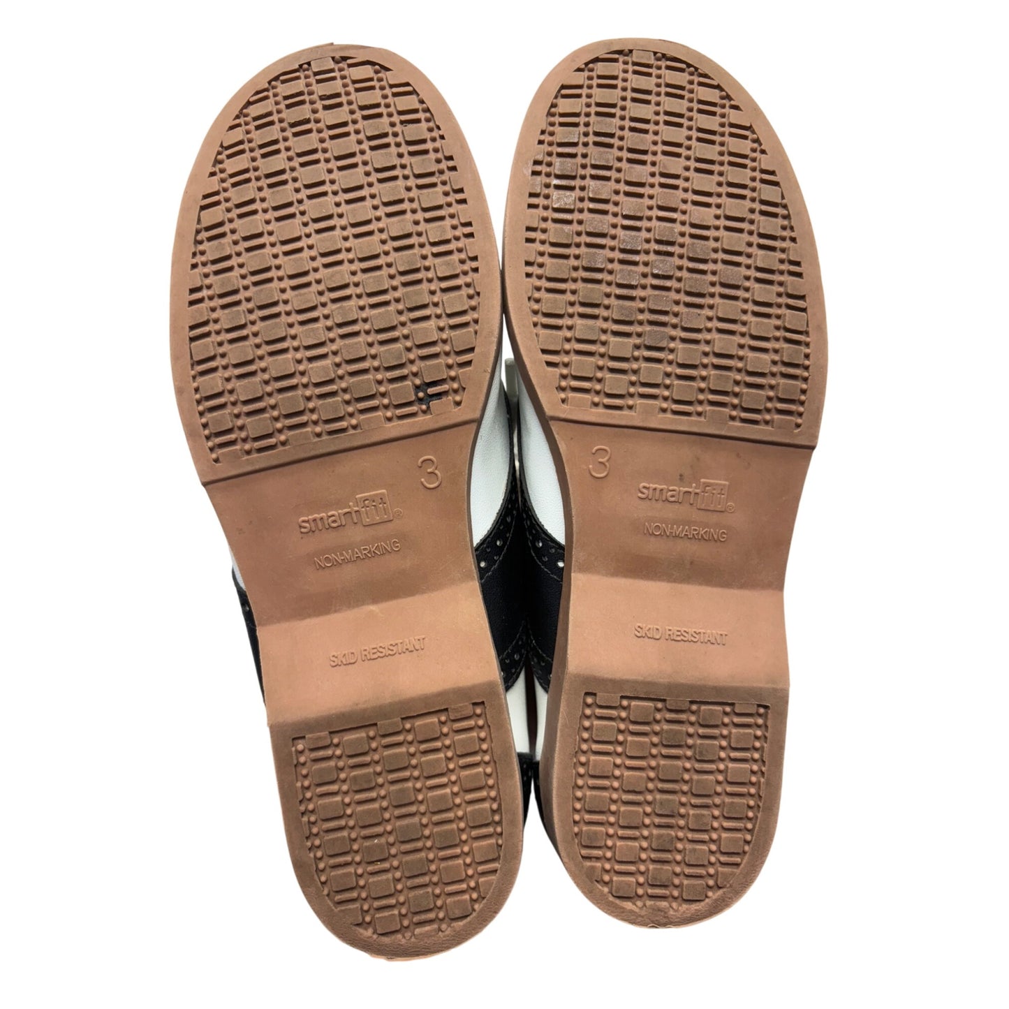 Smartfit Toddler Saddle Oxford Shoes Size 3 White & Black #357B