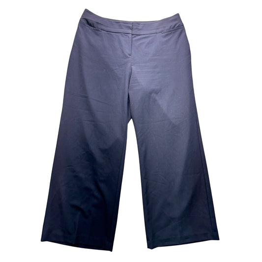 Lane Bryant The Allie Navy Wide-Leg Pants 22L Polyester Rayon #173B
