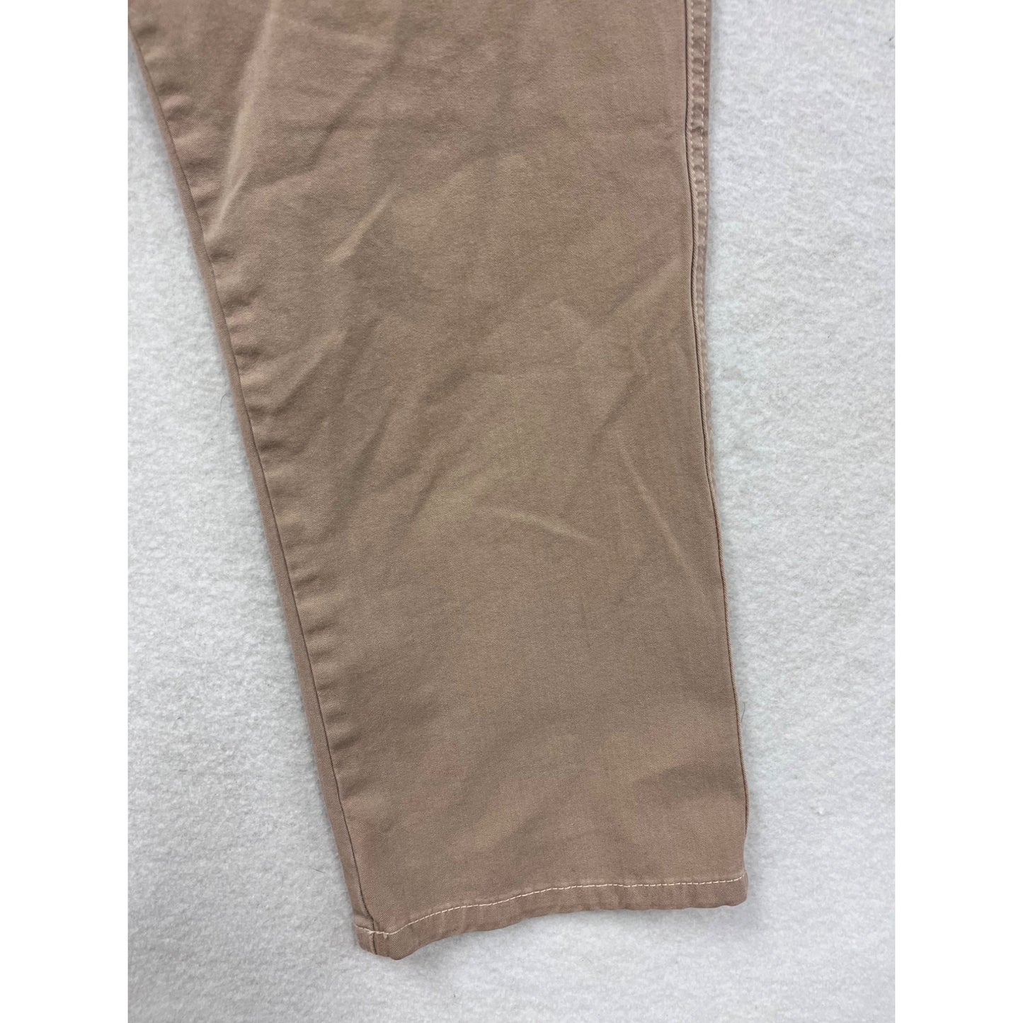Fabrizio Gianni Womens Beige Straight Leg Stretch Jeans Size 4 #6726