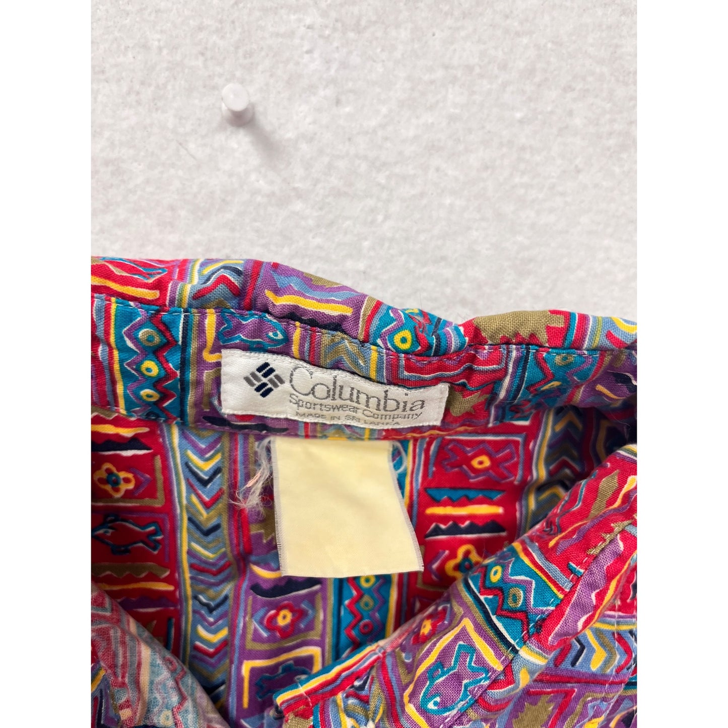 Vintage Columbia Small Short-Sleeve Button-Up Shirt #8854