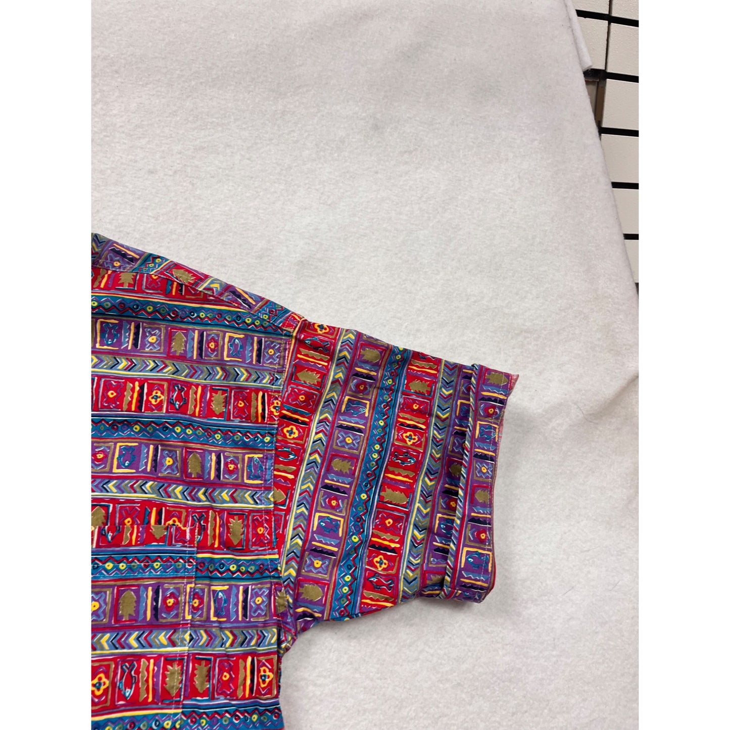 Vintage Columbia Small Short-Sleeve Button-Up Shirt #8854