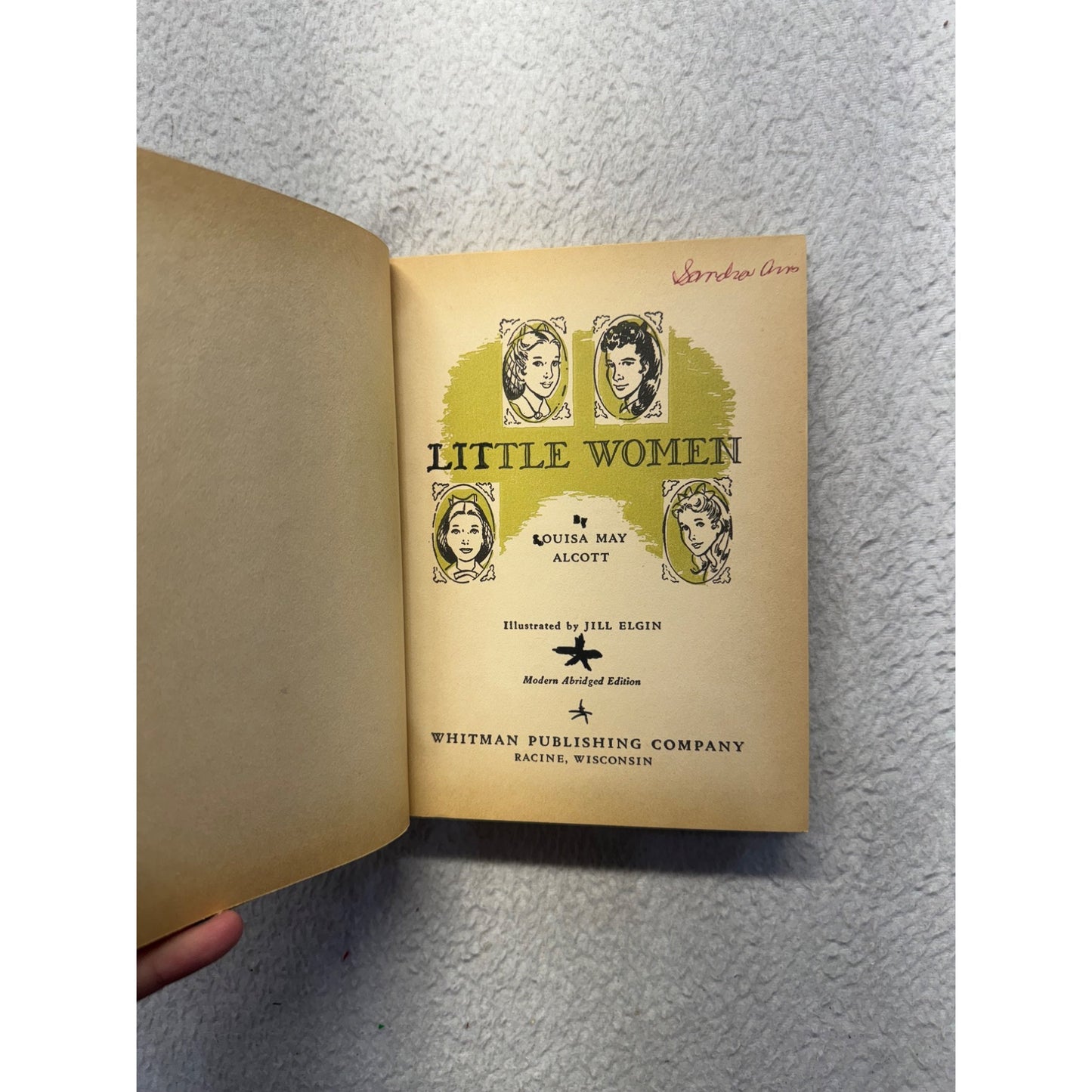 Little Women Modern Abridged Edition Hardcover Illustrated By Jill Elgin #9877