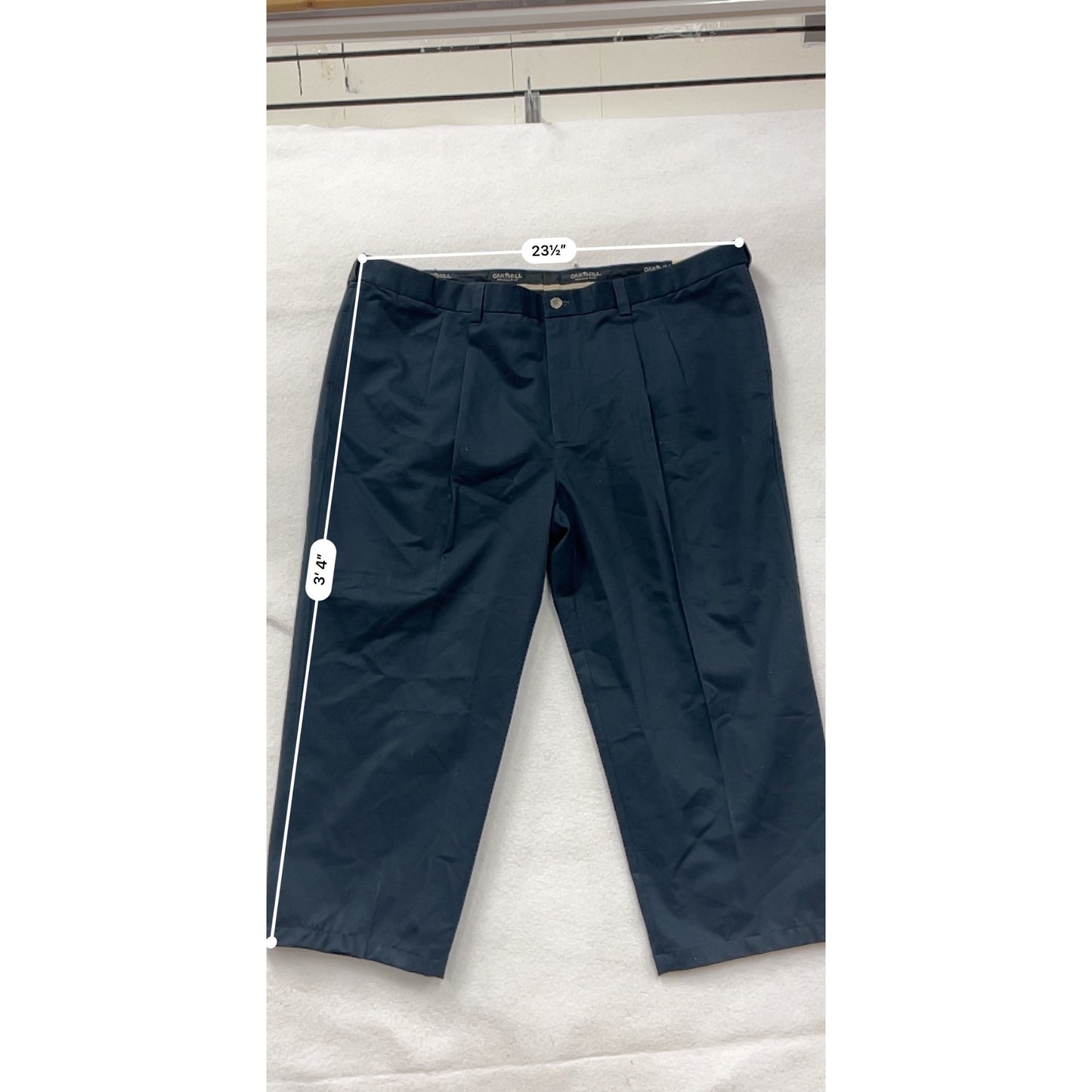Mens Oak Hill Premium Navy Pants 52 New With Tags 100% Cotton #6865
