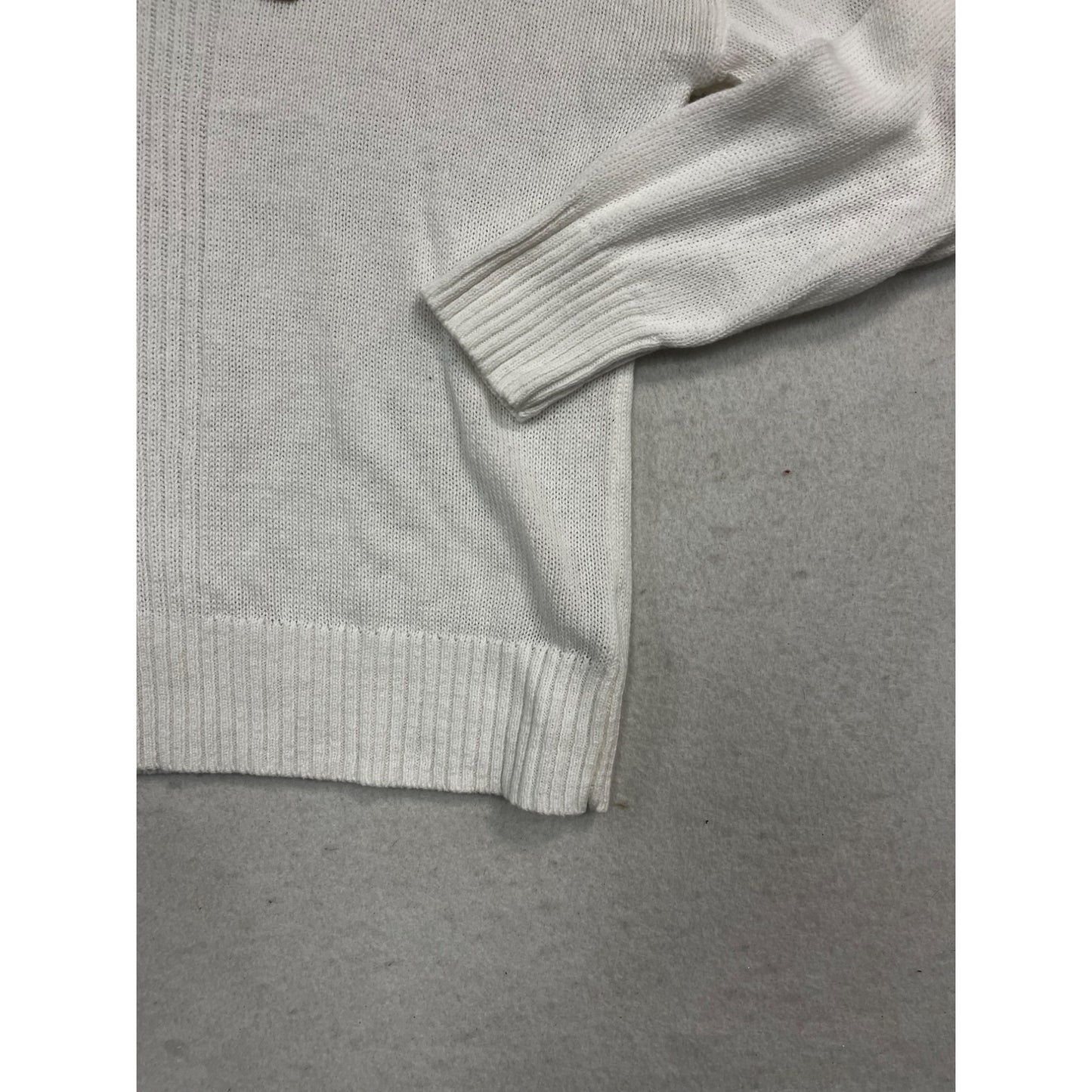Women’s Sigrid Olsen Linen Oversized White Pullover #2656