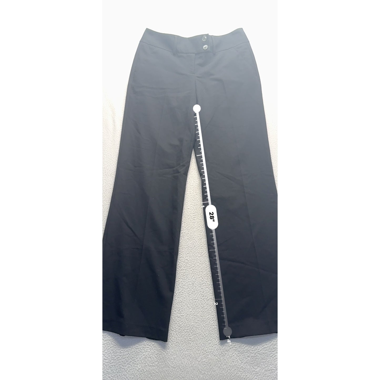 Apt 9 Black Wide Leg Dress Pants Size S Polyester Blend #9268
