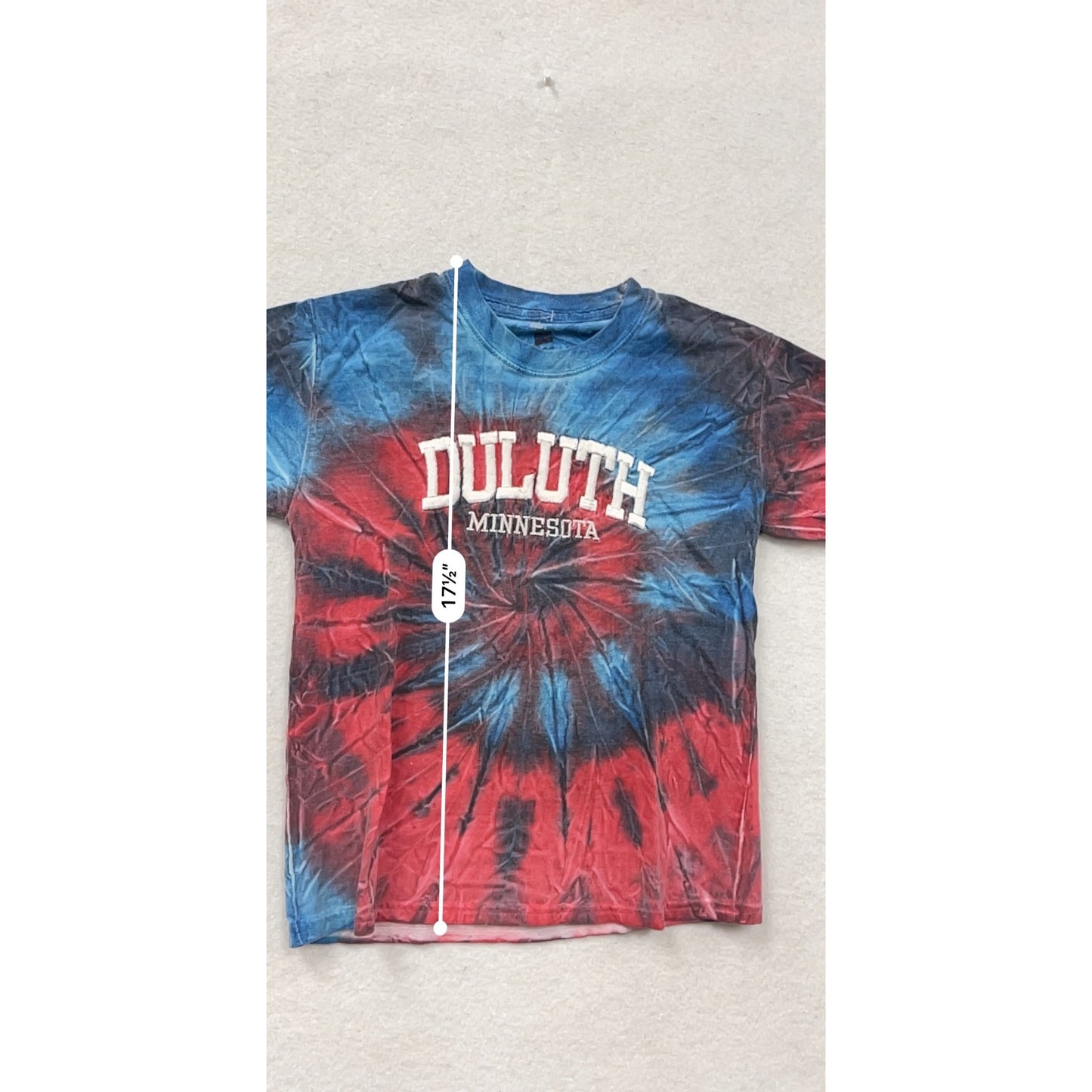 Duluth Minnesota Tie-Dye Youth T-Shirt Small #8894