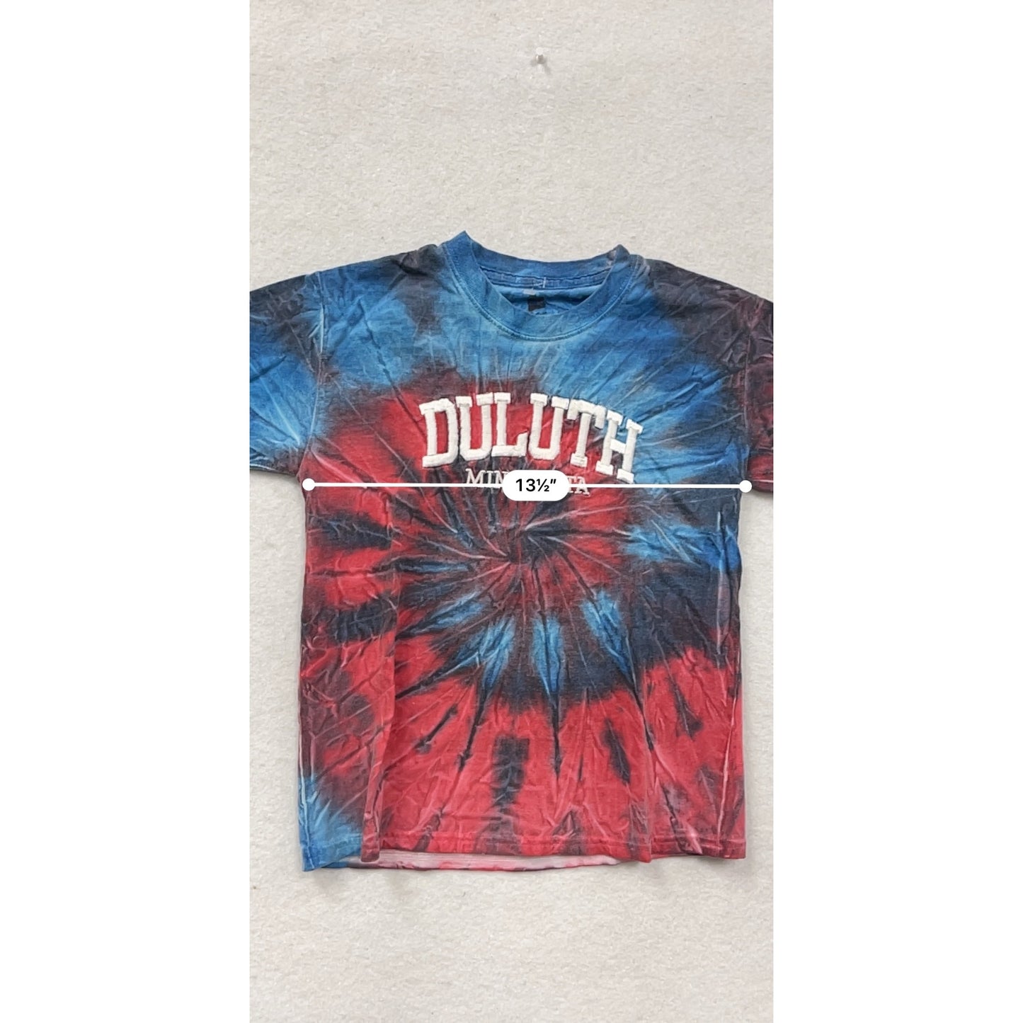 Duluth Minnesota Tie-Dye Youth T-Shirt Small #8894