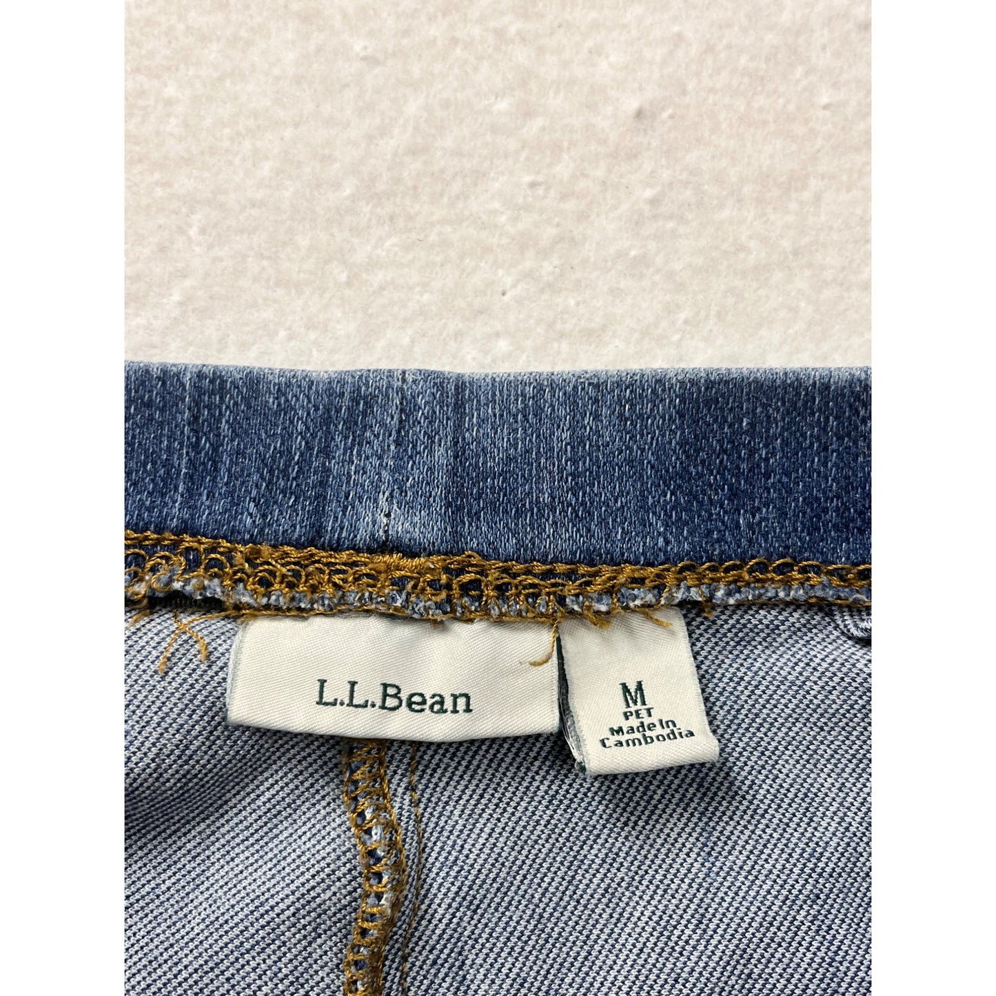L.L.Bean Medium Blue Denim Pants #8439