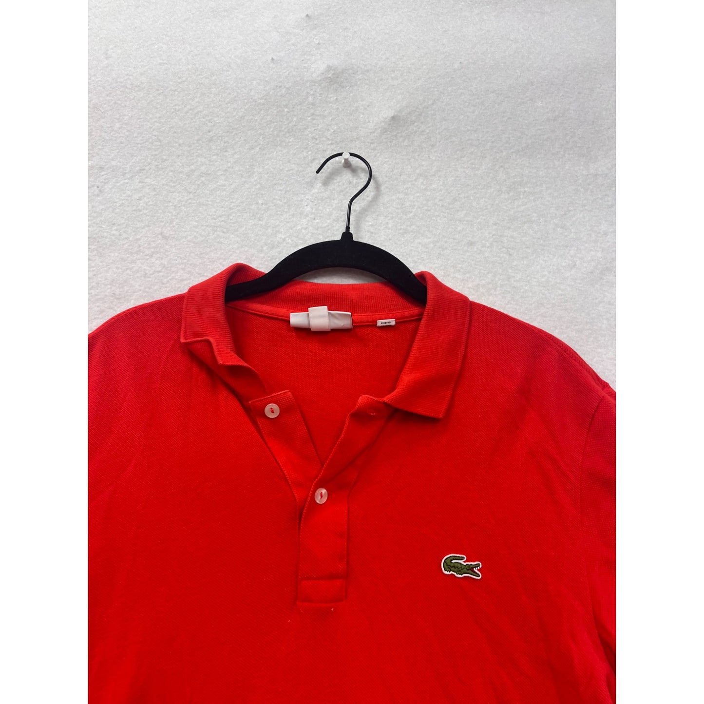 Lacoste Slim Fit Red Cotton Polo Shirt Size M #8621