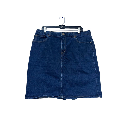 Lauren Jeans Co. Ralph Lauren Denim Skirt Size 16 #460A