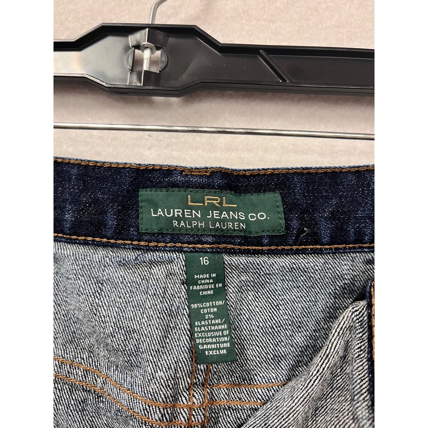 Lauren Jeans Co. Ralph Lauren Denim Skirt Size 16 #460A