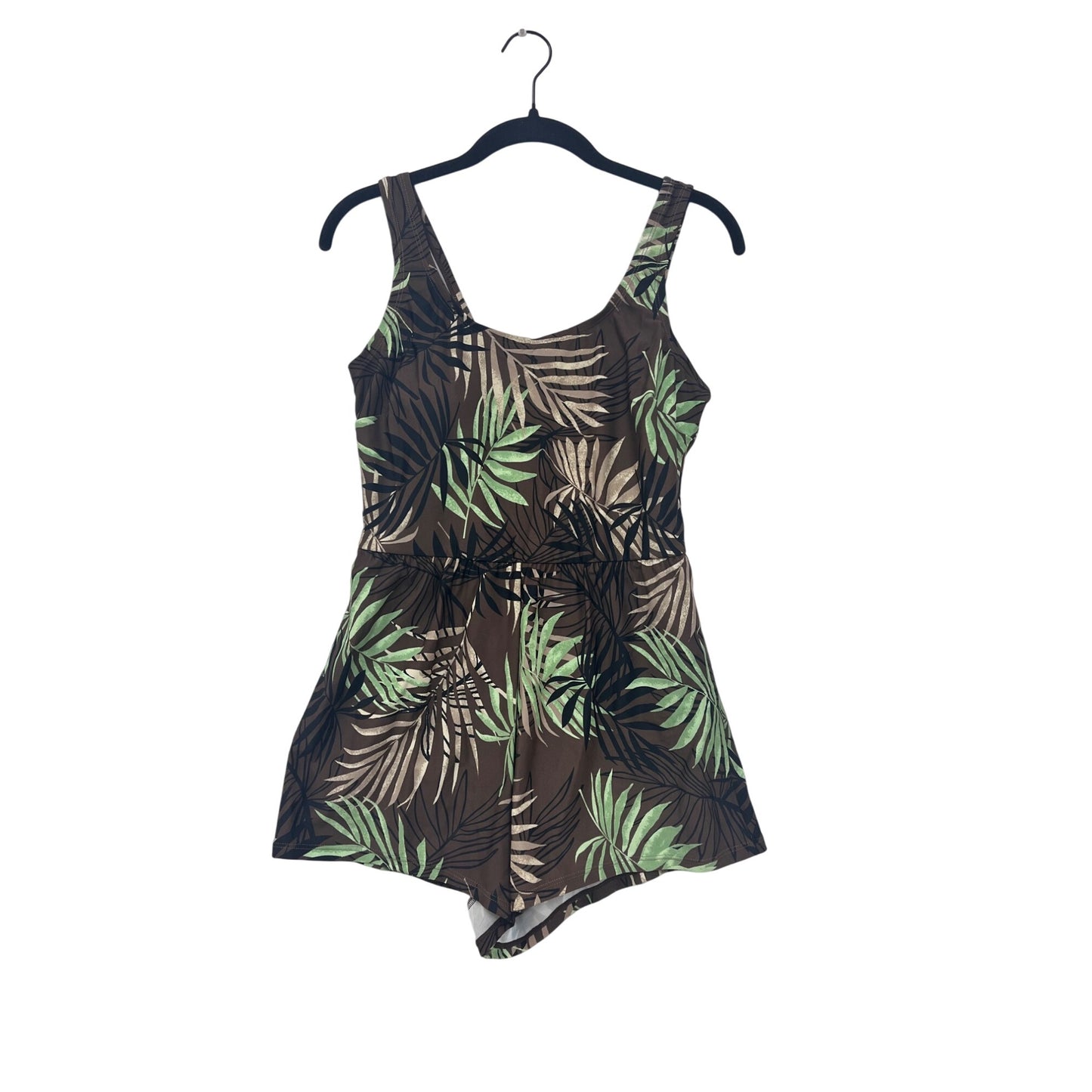 Blair Tropical Print One-Piece Swimsuit Romper Style Size 10 #8721