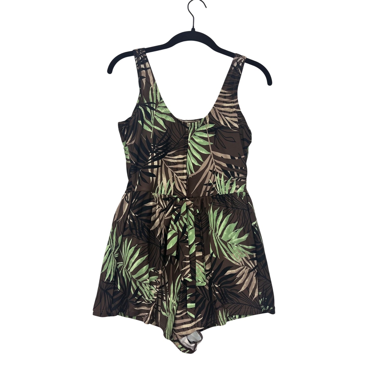 Blair Tropical Print One-Piece Swimsuit Romper Style Size 10 #8721
