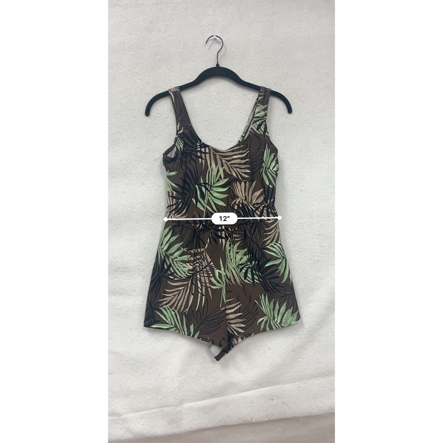 Blair Tropical Print One-Piece Swimsuit Romper Style Size 10 #8721