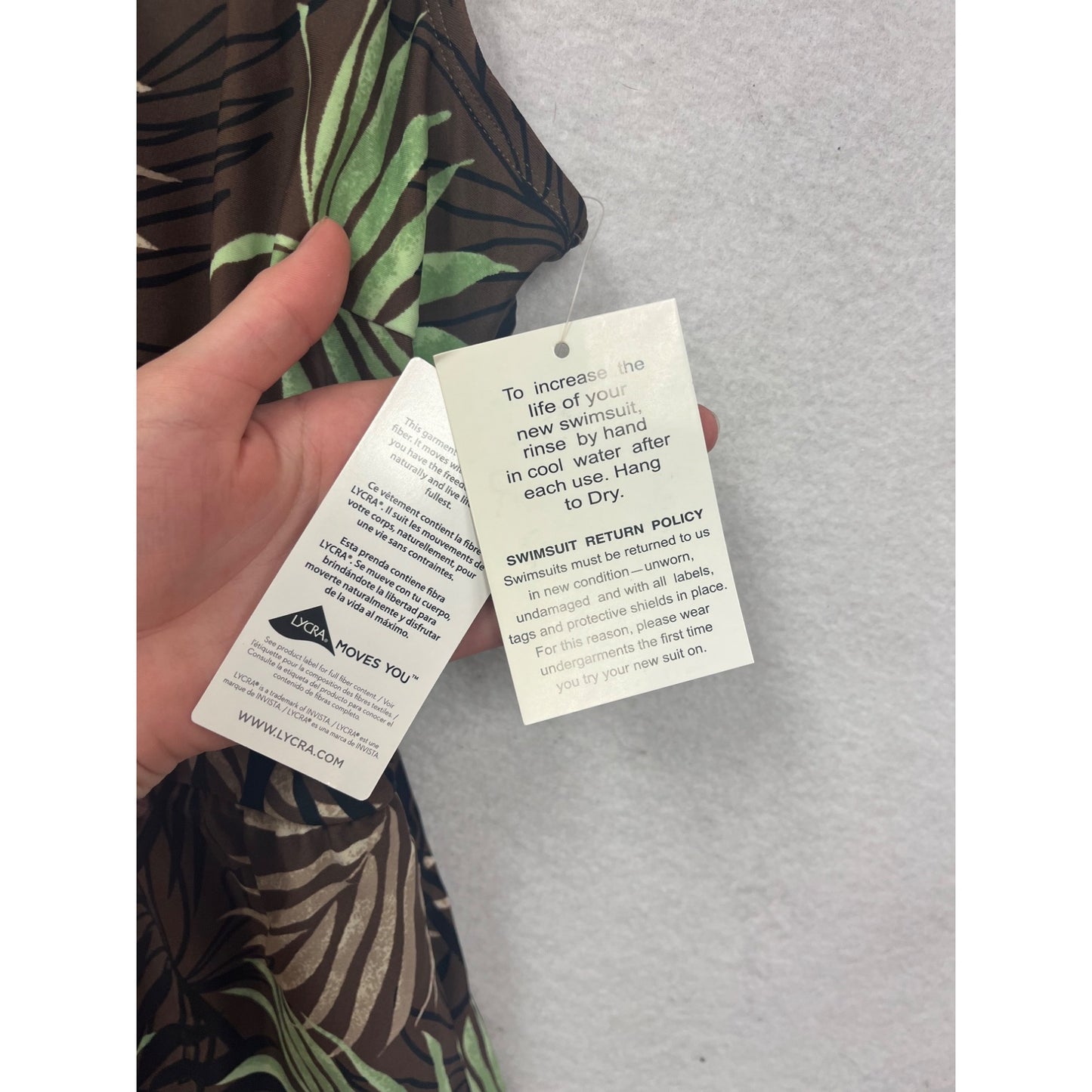 Blair Tropical Print One-Piece Swimsuit Romper Style Size 10 #8721