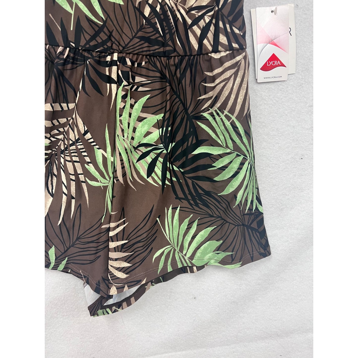 Blair Tropical Print One-Piece Swimsuit Romper Style Size 10 #8721