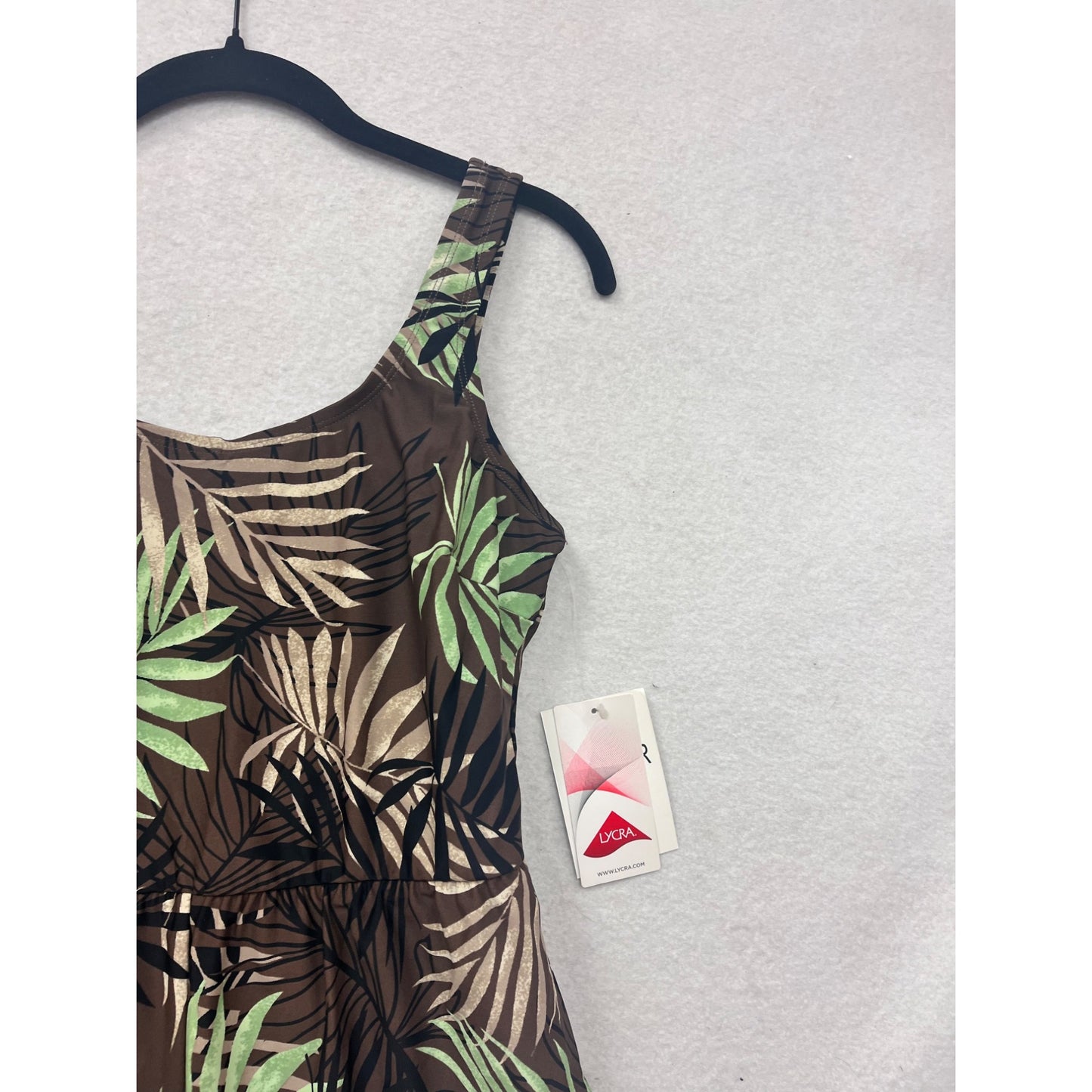 Blair Tropical Print One-Piece Swimsuit Romper Style Size 10 #8721