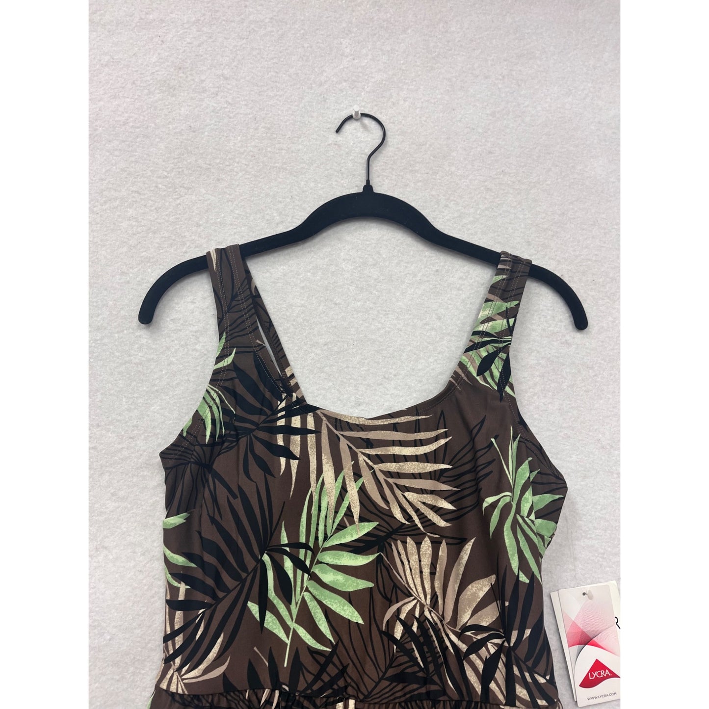 Blair Tropical Print One-Piece Swimsuit Romper Style Size 10 #8721