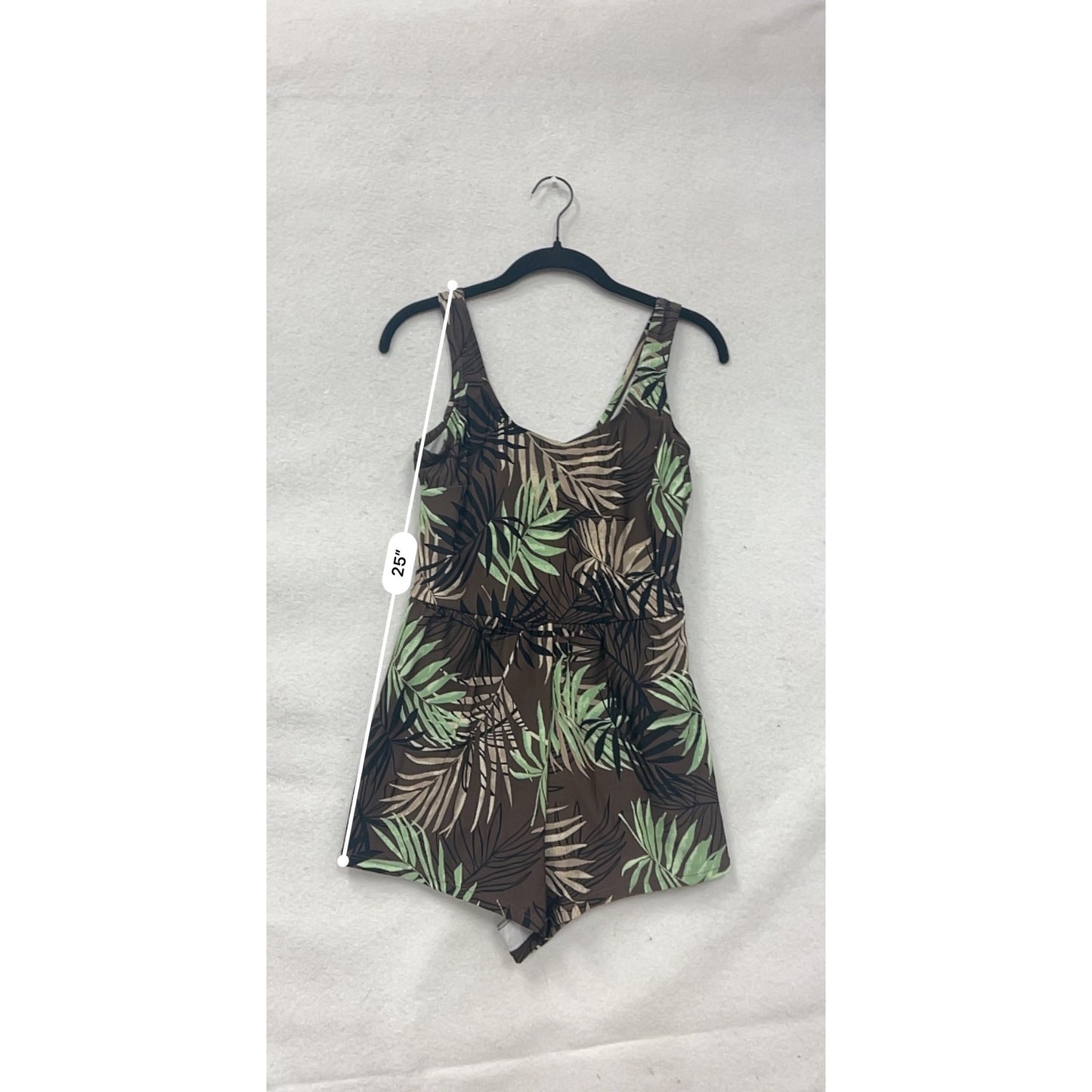 Blair Tropical Print One-Piece Swimsuit Romper Style Size 10 #8721