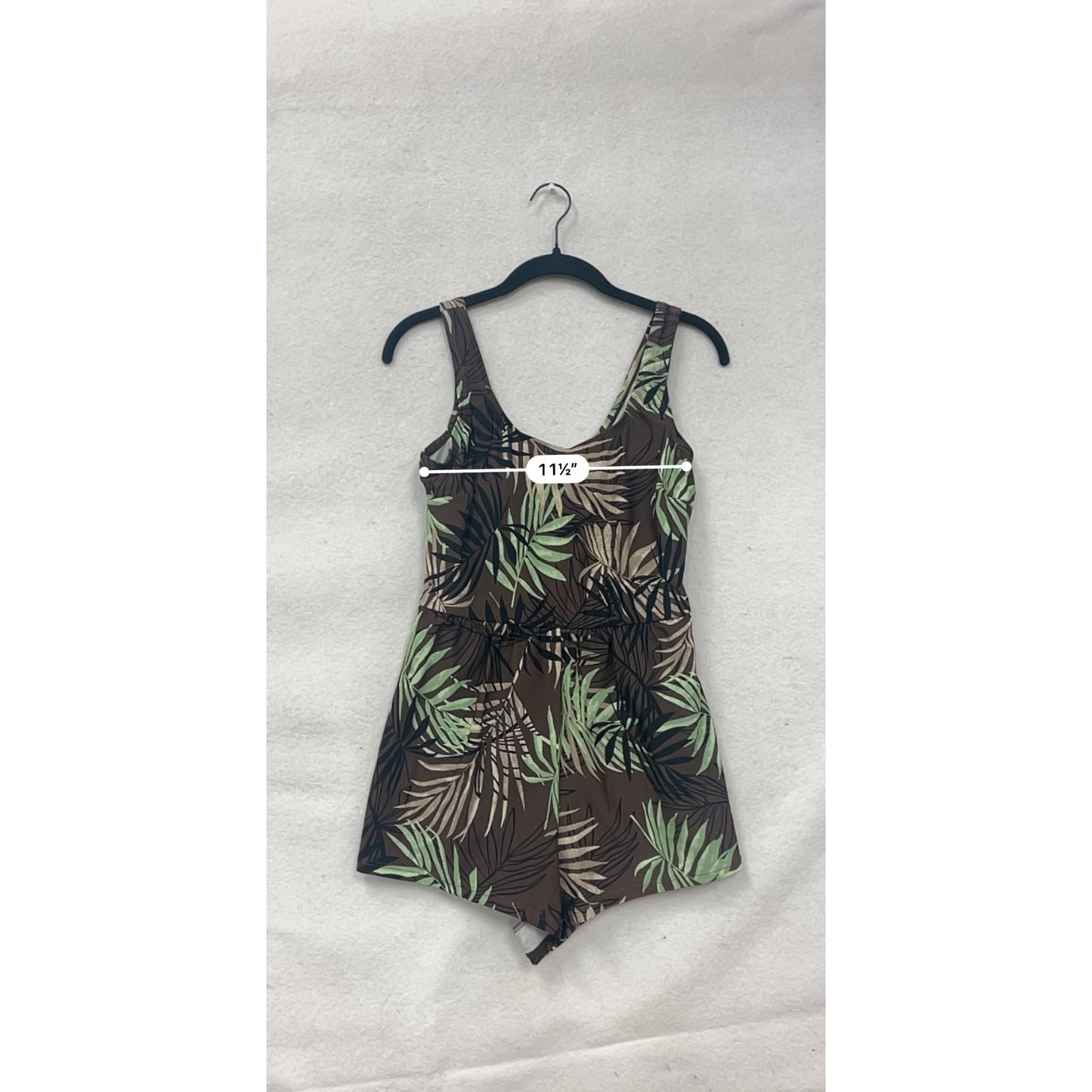 Blair Tropical Print One-Piece Swimsuit Romper Style Size 10 #8721