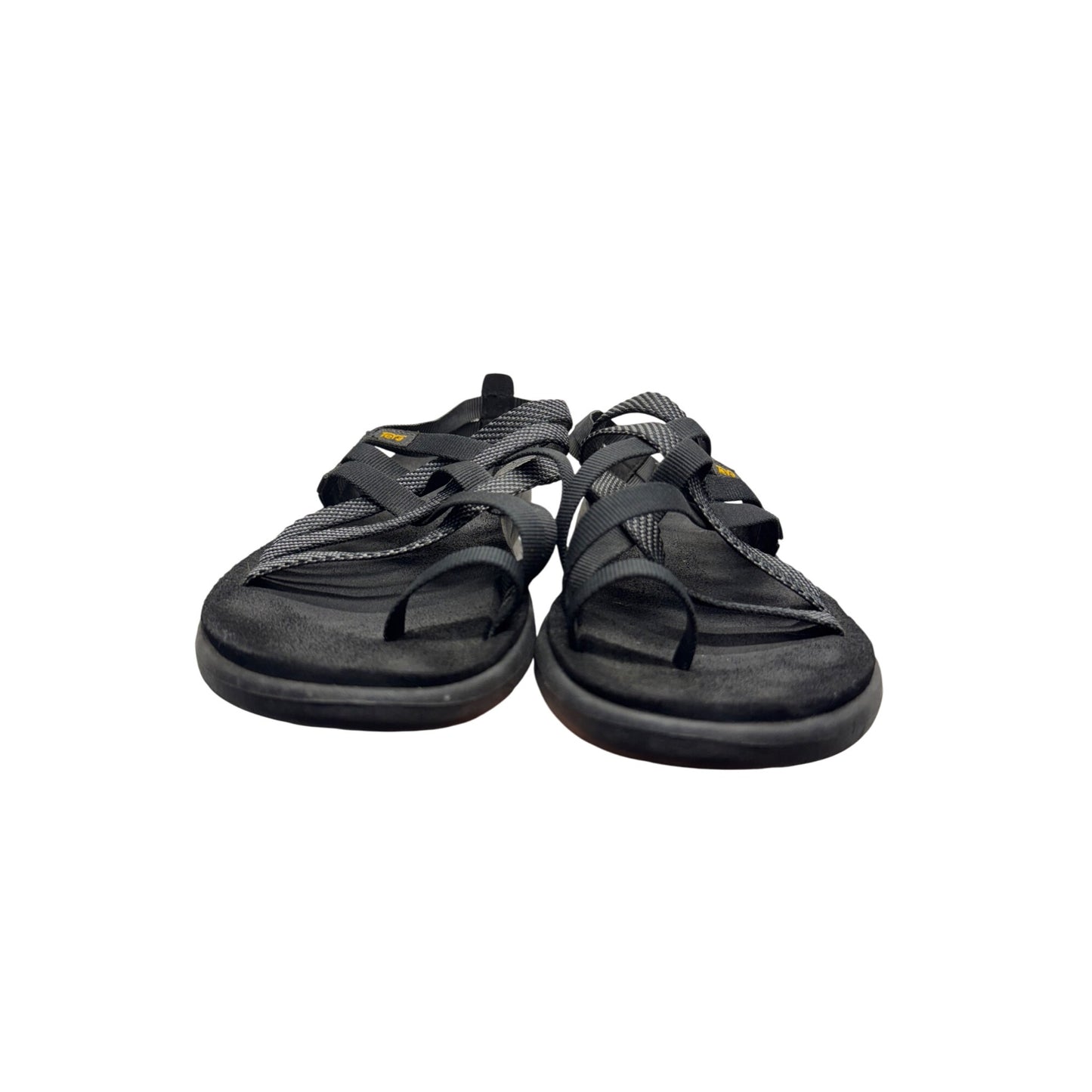 Teva Black Strappy Sandals With Adjustable Straps & Cushioned Soles #9631