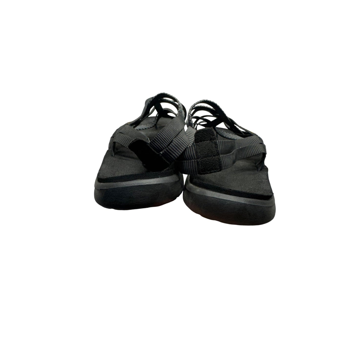 Teva Black Strappy Sandals With Adjustable Straps & Cushioned Soles #9631