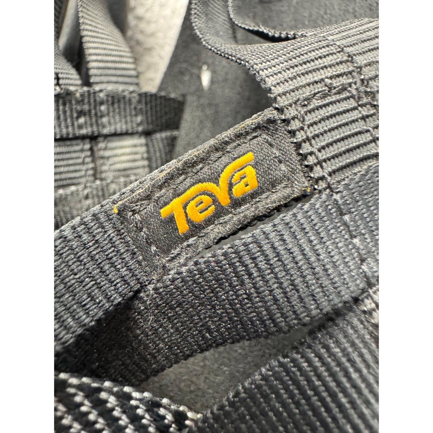 Teva Black Strappy Sandals With Adjustable Straps & Cushioned Soles #9631