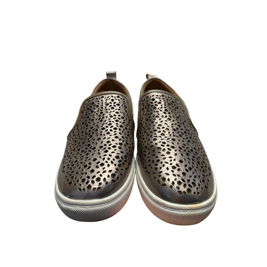 Caslon Metallic Slip-On Sneakers With Laser-Cut Detailing & White Soles #9396