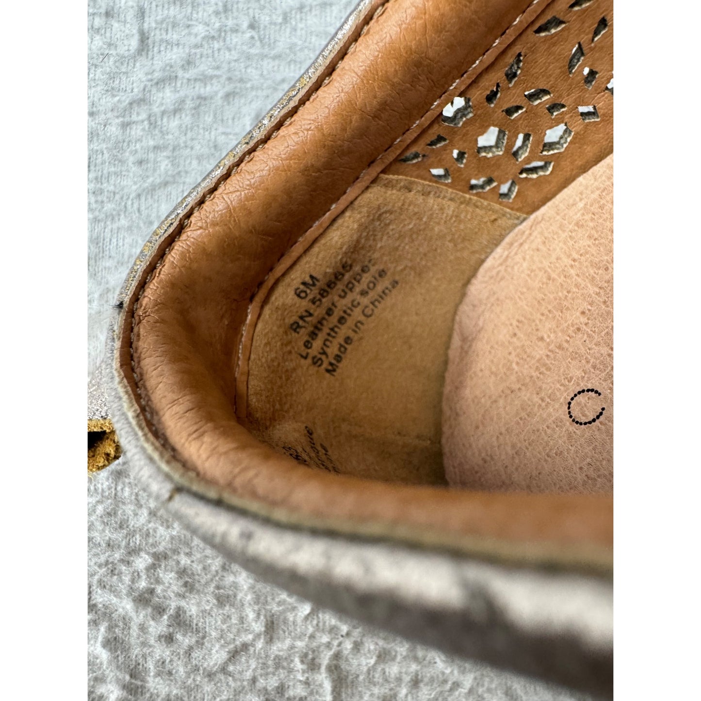 Caslon Metallic Slip-On Sneakers With Laser-Cut Detailing & White Soles #9396