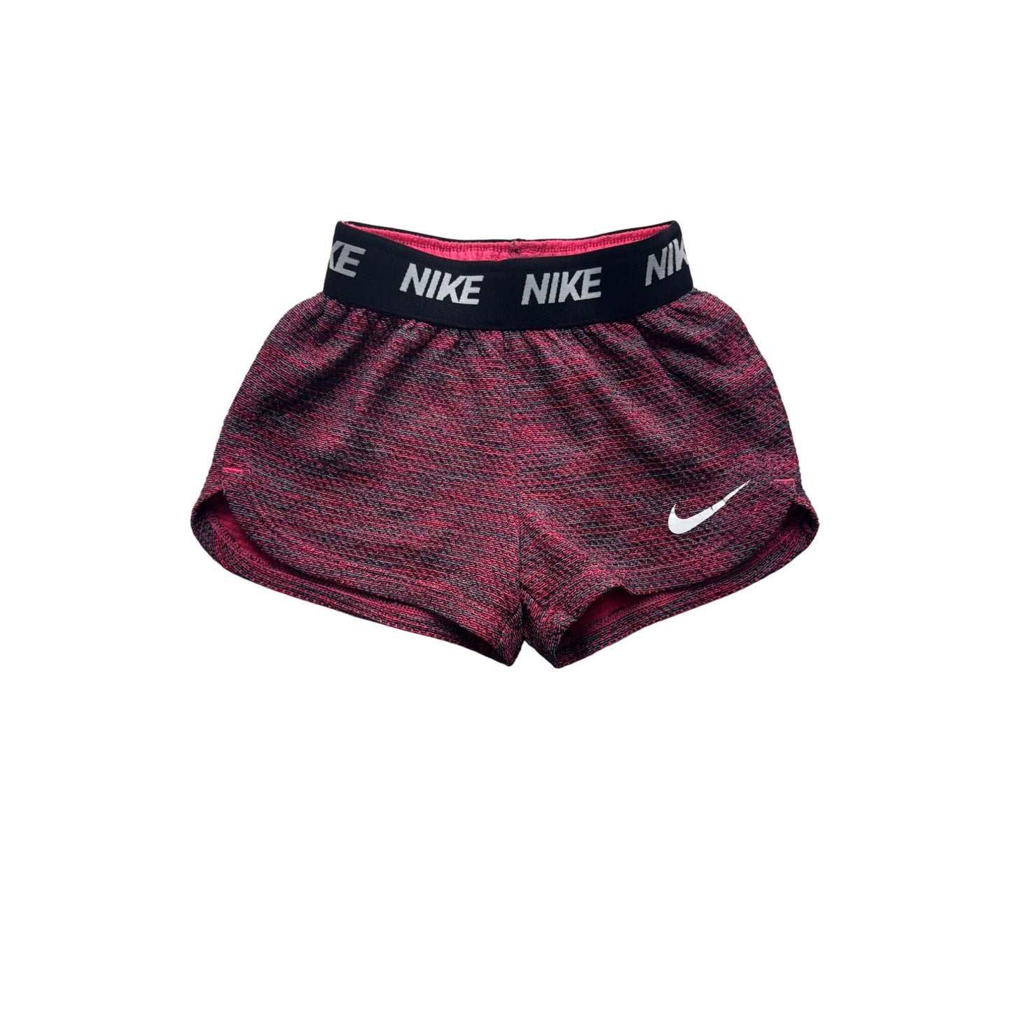 Nike Dri-Fit Athletic Shorts Pink/Black Heather Toddler Size 3T #7917