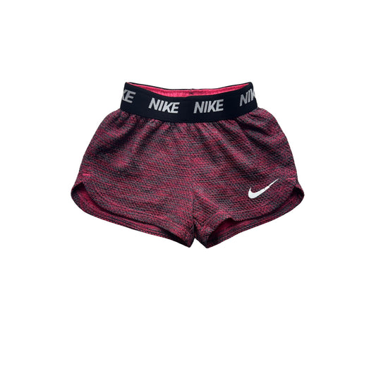 Nike Dri-Fit Athletic Shorts Pink/Black Heather Toddler Size 3T #7917