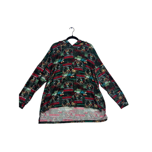 One Stop Up Urban Graffiti Print Hoodie 2X #601A