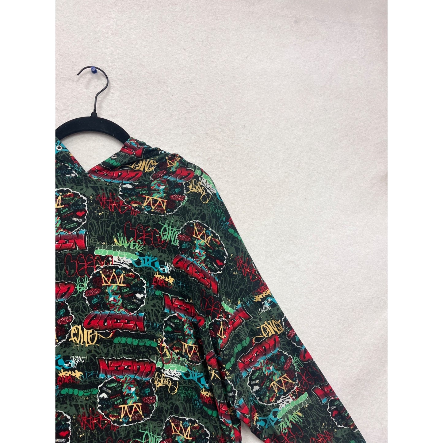 One Stop Up Urban Graffiti Print Hoodie 2X #601A