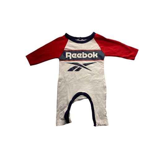 Reebok Baby Romper 0/3M Cotton & Polyester Long Sleeve #7162