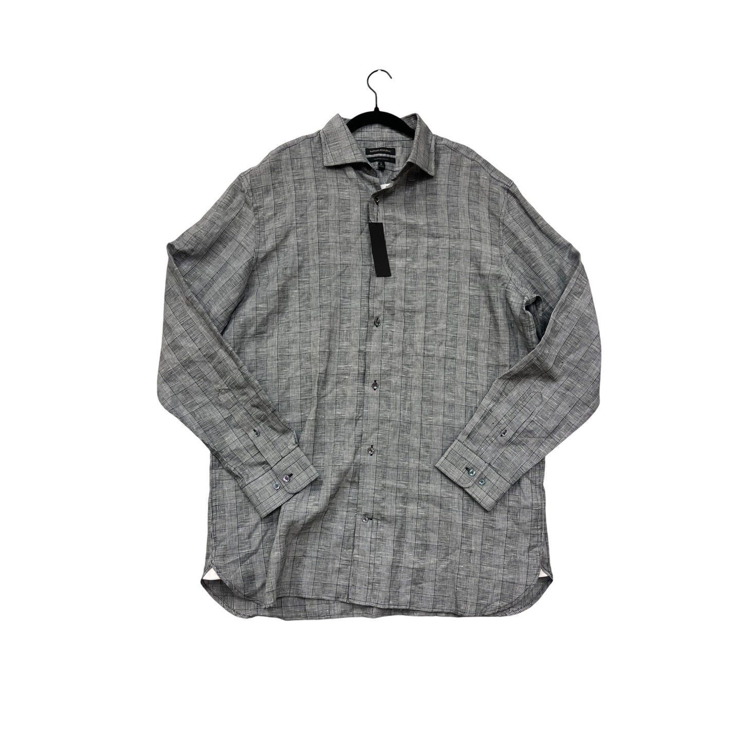 Banana Republic Tailored Slim Fit Plaid Button-Up Shirt XL Tall #8673