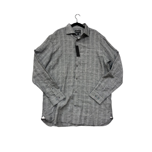 Banana Republic Tailored Slim Fit Plaid Button-Up Shirt XL Tall #8673