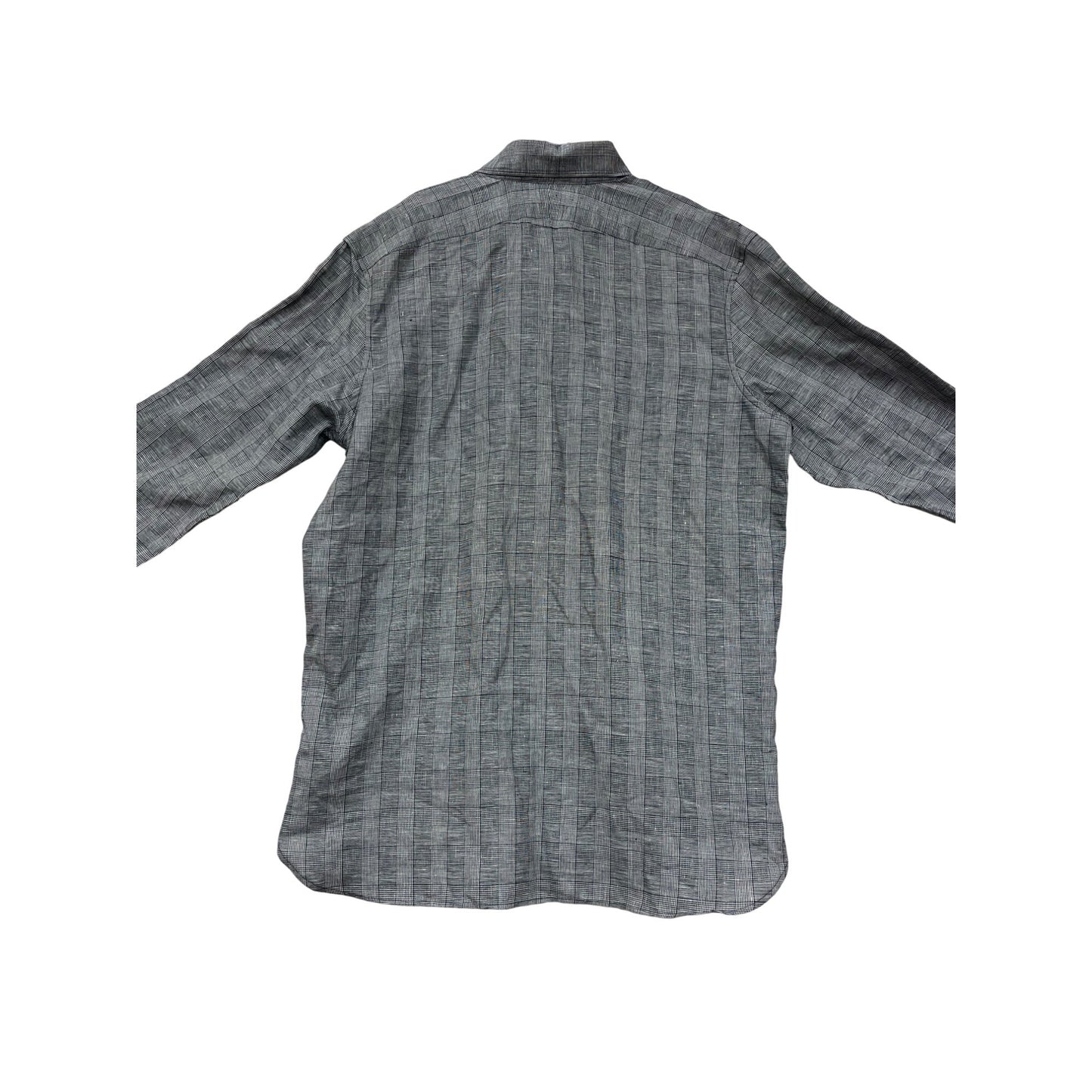 Banana Republic Tailored Slim Fit Plaid Button-Up Shirt XL Tall #8673