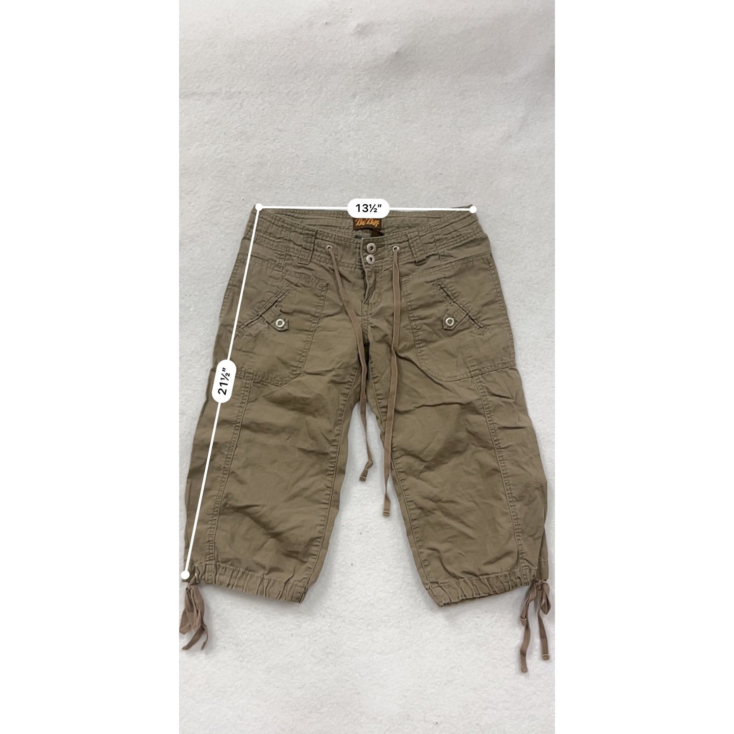Be Bop Khaki Brown Capri Pants Size 3 #8620