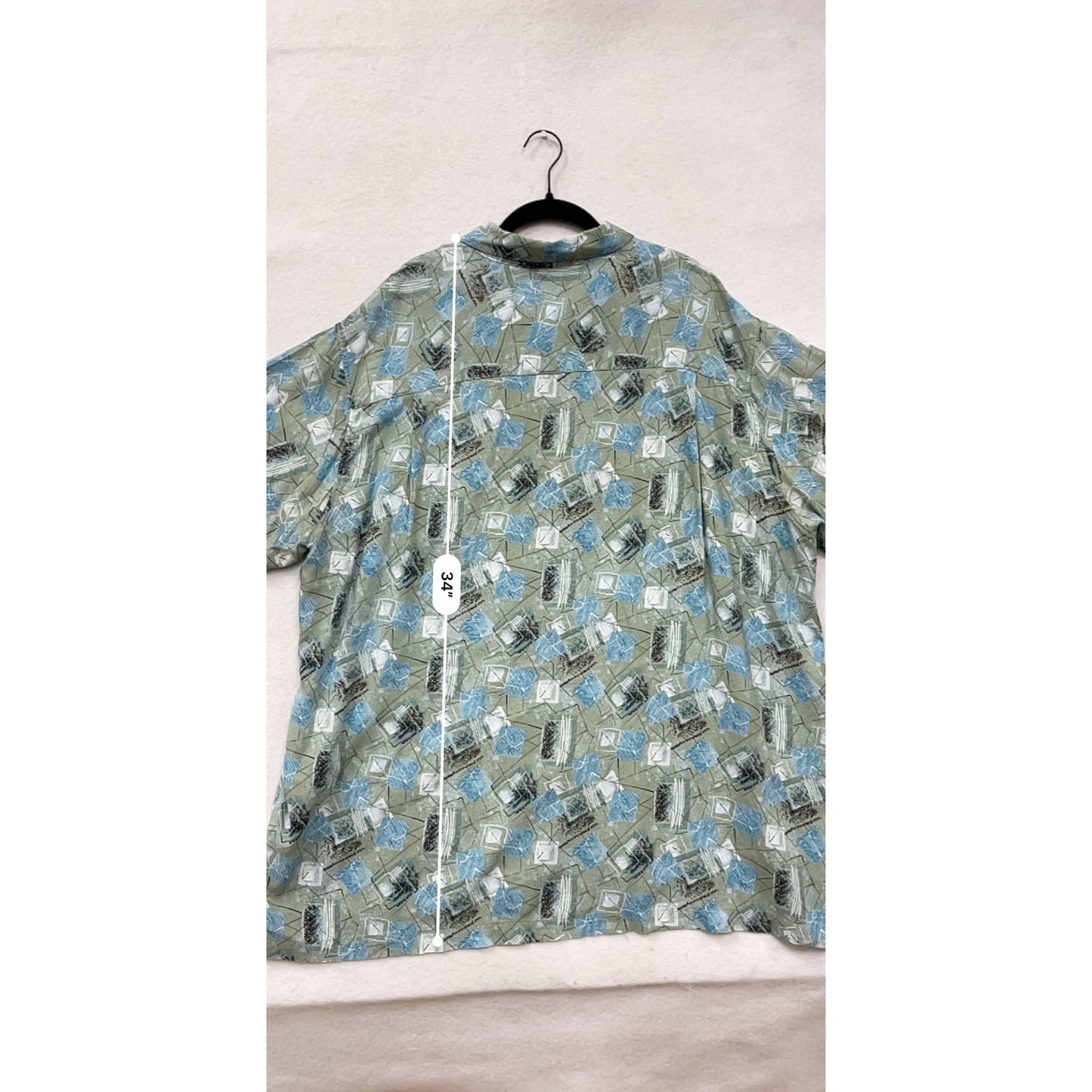 Mens 2XL J. Ferrar Short-Sleeve Button-Up Shirt #8119