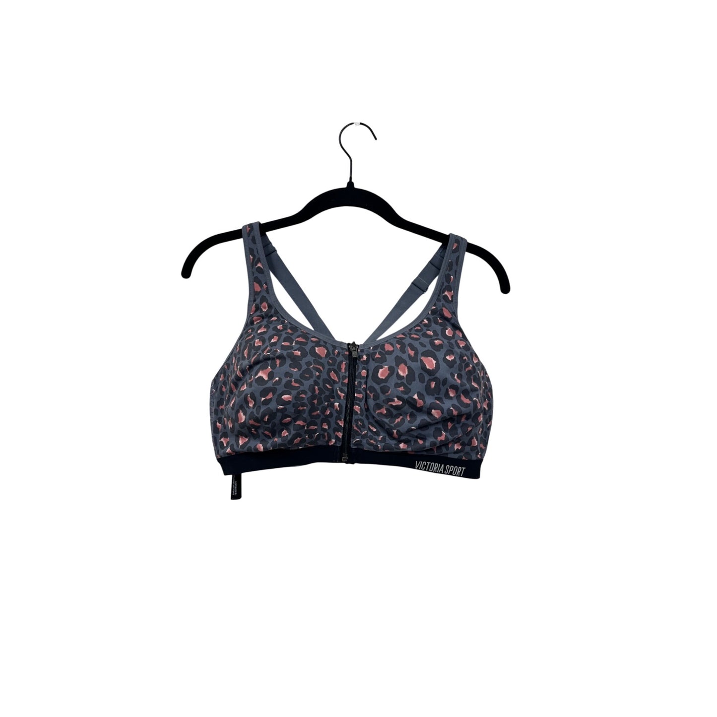 Victoria Sport 36DDD Leopard Print Front-Close Sports Bra #8742