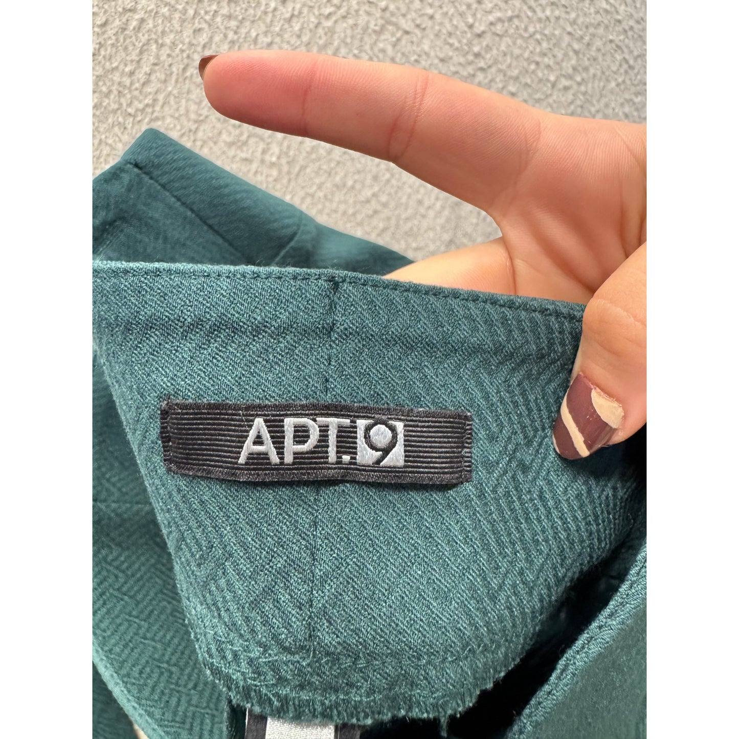 Apt. 9 Teal Slim Fit Pants Rayon Blend Size 4 #212B