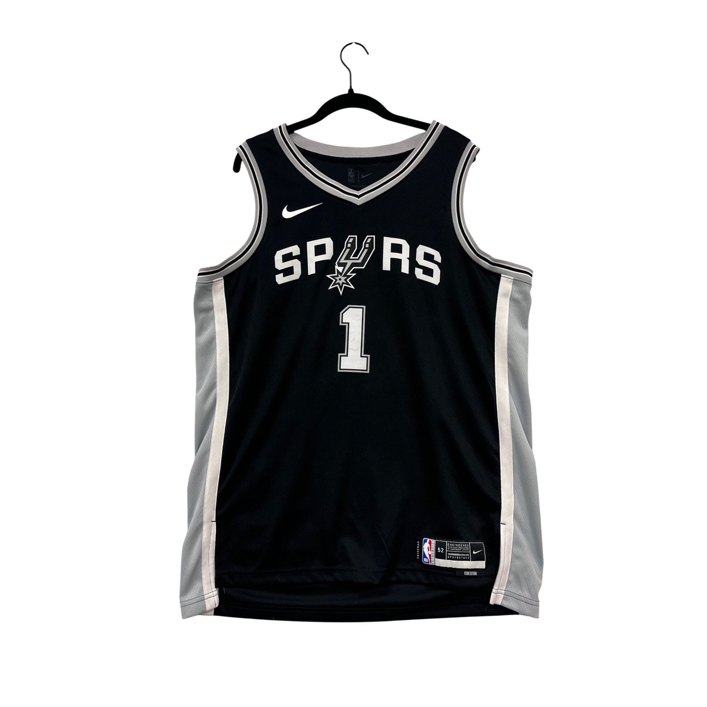 Nike NBA Spurs #1 Wembanyama Dri-FIT Basketball Jersey XL #120A