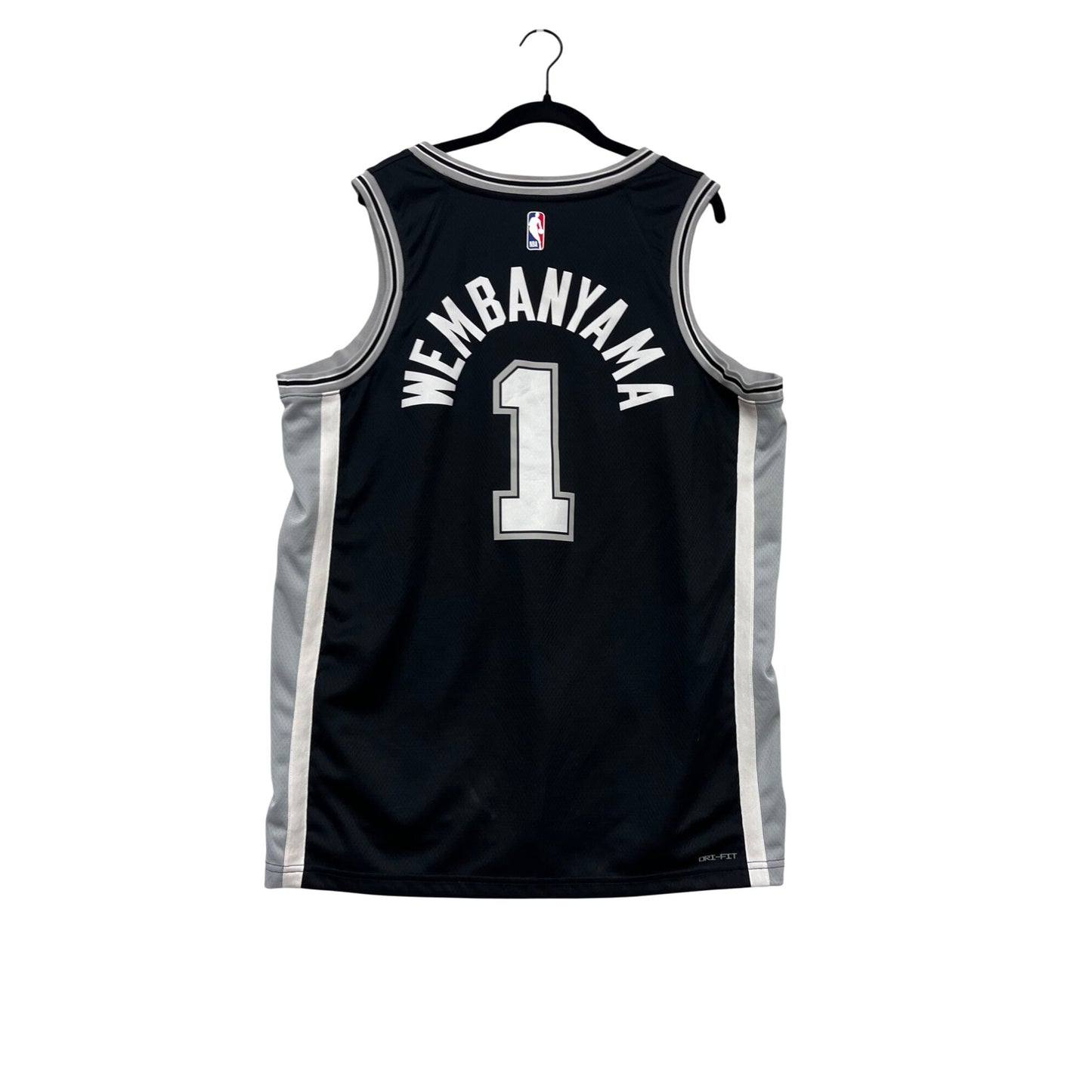 Nike NBA Spurs #1 Wembanyama Dri-FIT Basketball Jersey XL #120A
