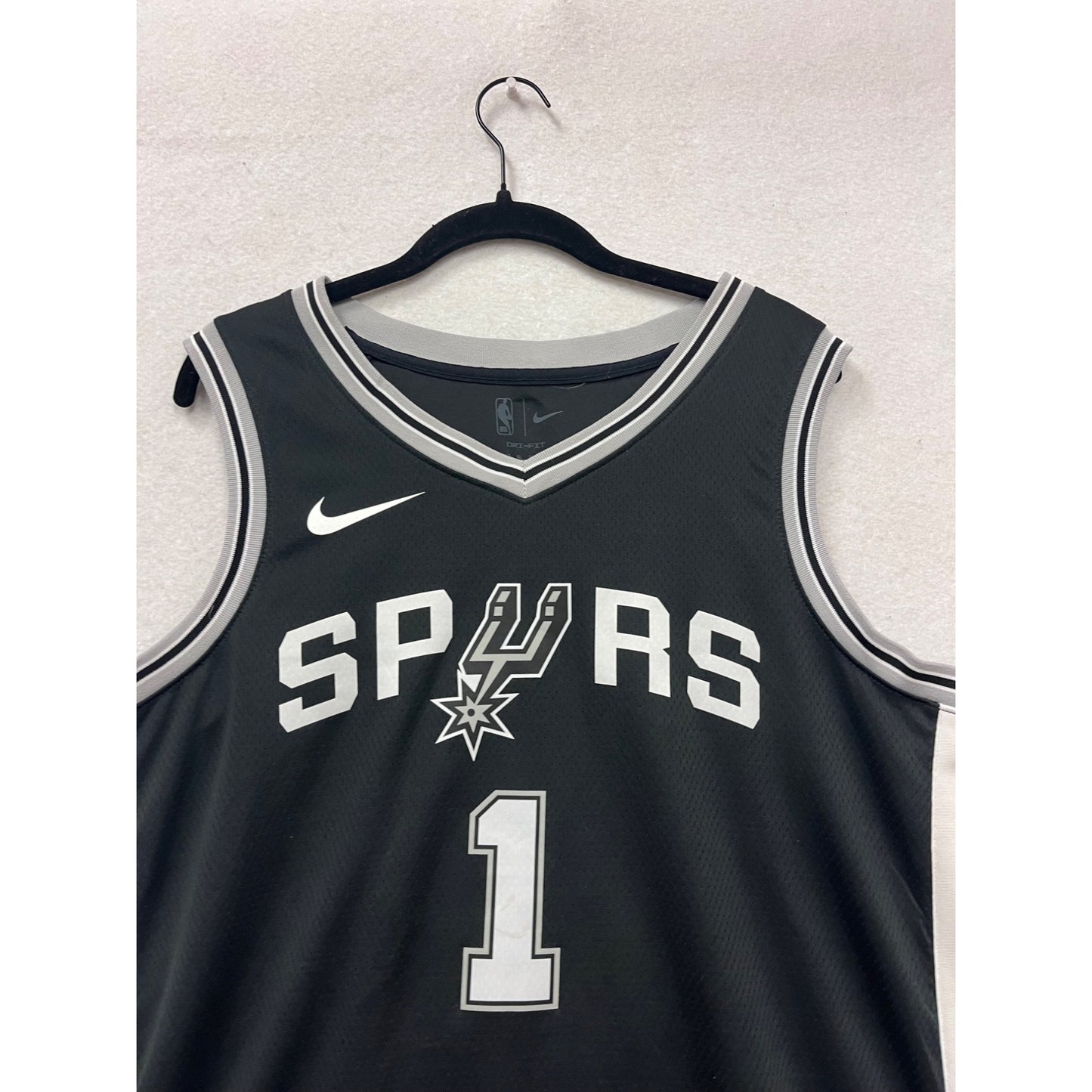 Nike NBA Spurs #1 Wembanyama Dri-FIT Basketball Jersey XL #120A