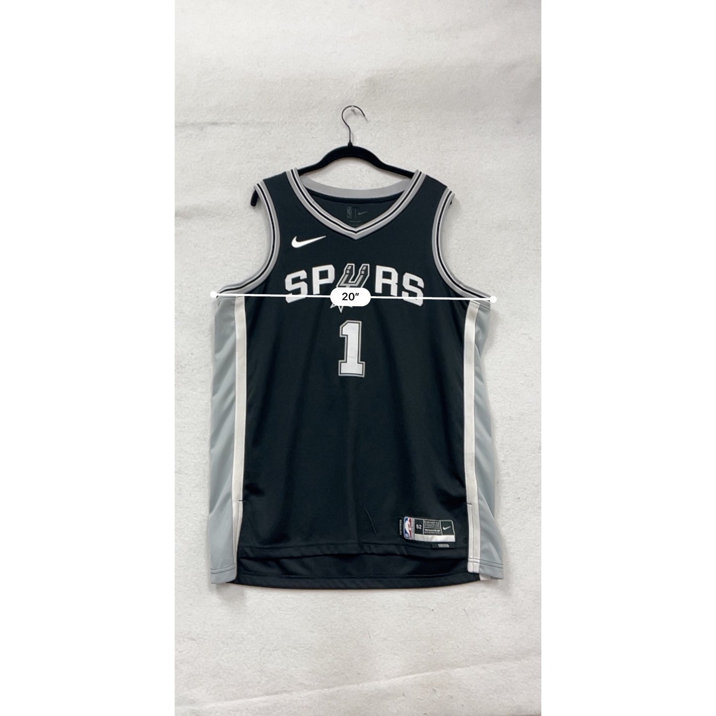 Nike NBA Spurs #1 Wembanyama Dri-FIT Basketball Jersey XL #120A