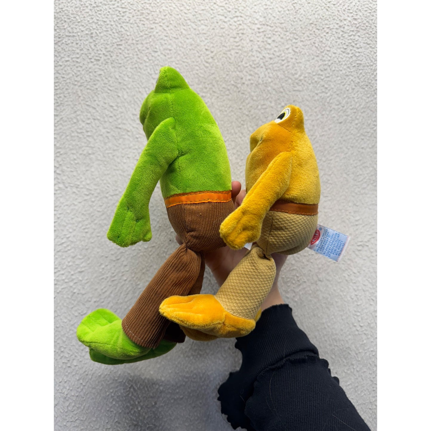 Frog & Toad Plush Dolls With Corduroy Pants #406B