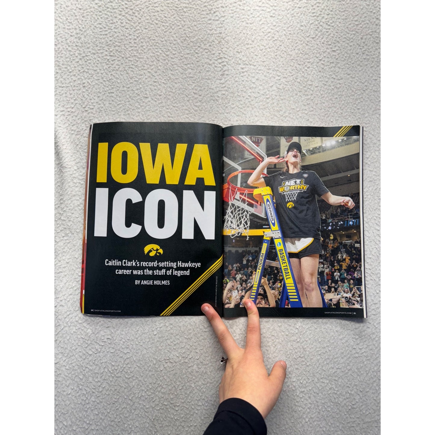 Caitlin Clark Athlon Sports Commemorative Magazine WNBA Rookie Of The Year #9375