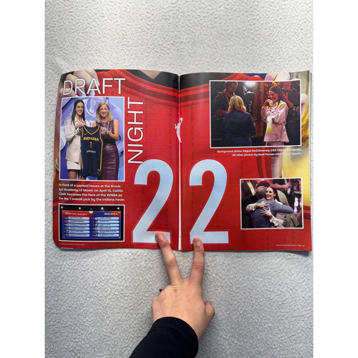 Caitlin Clark Athlon Sports Commemorative Magazine WNBA Rookie Of The Year #9375