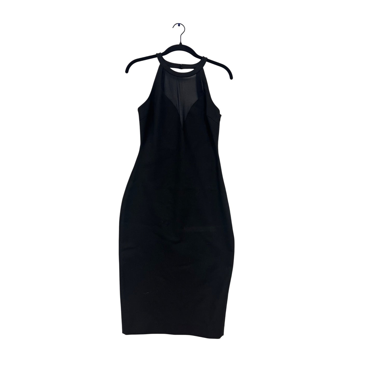 Elizabeth & James Black Halter Midi Dress Size 4 #773A